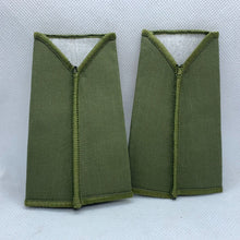Load image into Gallery viewer, RHA Royal Horse OD Green Rank Slides / Epaulette Pair Genuine British Army - NEW - The Militaria Shop