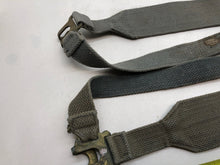 Load image into Gallery viewer, Original WW2 British Royal Air Force Blue 37 Pattern L Strap Set - The Militaria Shop