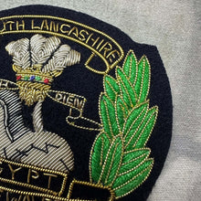 Load image into Gallery viewer, British Army Bullion Embroidered Blazer Badge - South Lancashire Prince Of Wales - The Militaria Shop