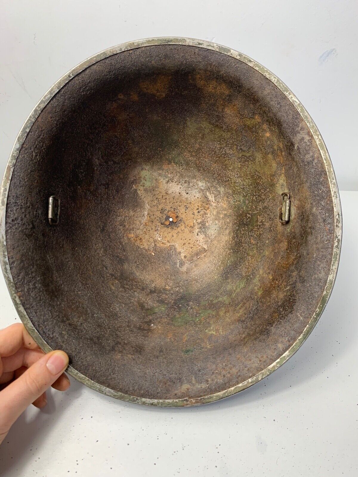 Mk3 Canadian / British Army Original WW2 Turtle Helmet High Rivet - The Militaria Shop