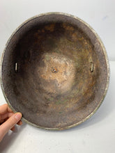 Load image into Gallery viewer, Mk3 Canadian / British Army Original WW2 Turtle Helmet High Rivet - The Militaria Shop