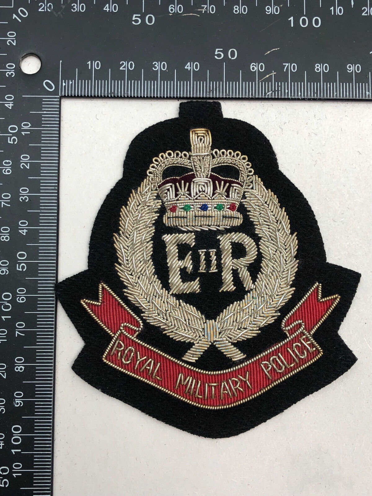 British Army Bullion Embroidered Blazer Badge - Royal Military Police - The Militaria Shop