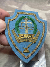 Load image into Gallery viewer, Large Size Bullion Weave - Lybian Police Badge - The Militaria Shop