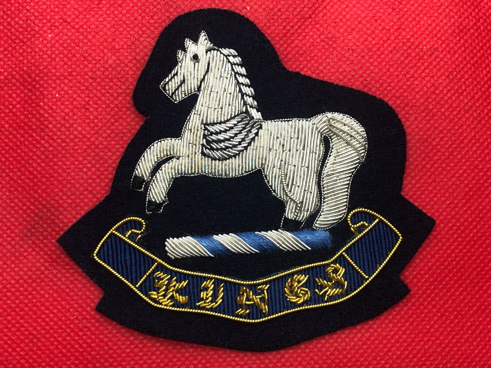 British Army Bullion Embroidered Blazer Badge - King's Regiment - The Militaria Shop