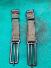 Charger l'image dans la galerie, Original WW2 British Army 37 Pattern Brace Adaptors Pair - 1941 Dated - The Militaria Shop