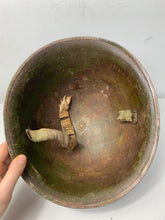 Load image into Gallery viewer, Mk3 Canadian / British Army Original WW2 Turtle Helmet High Rivet - The Militaria Shop