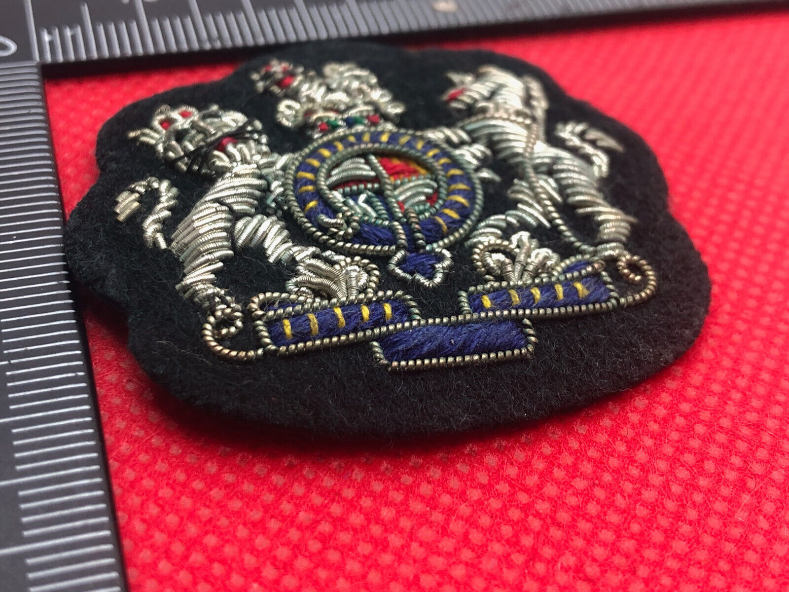 Genuine British Army Warrant Officer WO1 Rank Badge Bullion Embroidered - The Militaria Shop