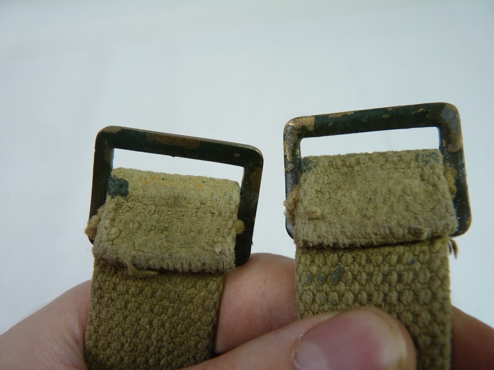 Original WW2 British Army Soldiers Water Bottle Carrier Harness - Dated 1944 - The Militaria Shop