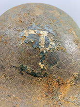 Load image into Gallery viewer, Geunine British / Canadian Army Mk3 WW2 Combat Helmet - Uncleaned Original - The Militaria Shop
