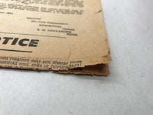 Load image into Gallery viewer, Original WW2 British Newspaper Channel Islands Occupation Jersey - October 1941 - The Militaria Shop