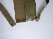 Load image into Gallery viewer, Original WW2 Pattern British Army L Straps Pair - 37 Pattern Webbing Haversack - The Militaria Shop
