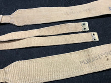 Load image into Gallery viewer, Original WW2 British Army 37 Pattern Khaki L-Straps Webbing - Wartime Dated - The Militaria Shop