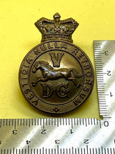 Load image into Gallery viewer, Original British Army Victorian 5th Dragoon Guards Cap Badge - The Militaria Shop