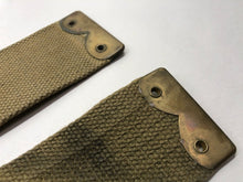 Load image into Gallery viewer, Original WW2 British Army 37 Pattern Canvass L Straps Set - The Militaria Shop