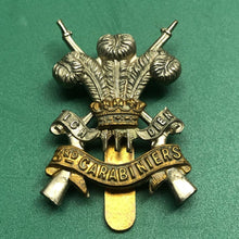 Load image into Gallery viewer, Original WW2 British Army 3rd Carabiniers Regiment Cap Badge - The Militaria Shop