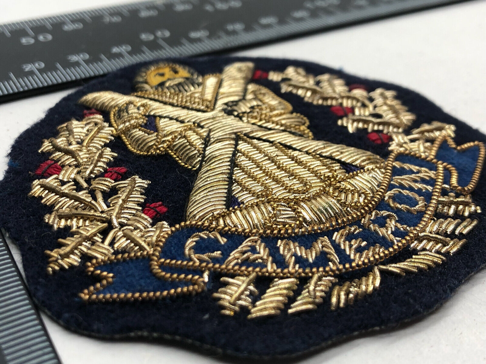 British Army Bullion Embroidered Blazer Badge - Cameron Highlanders - The Militaria Shop