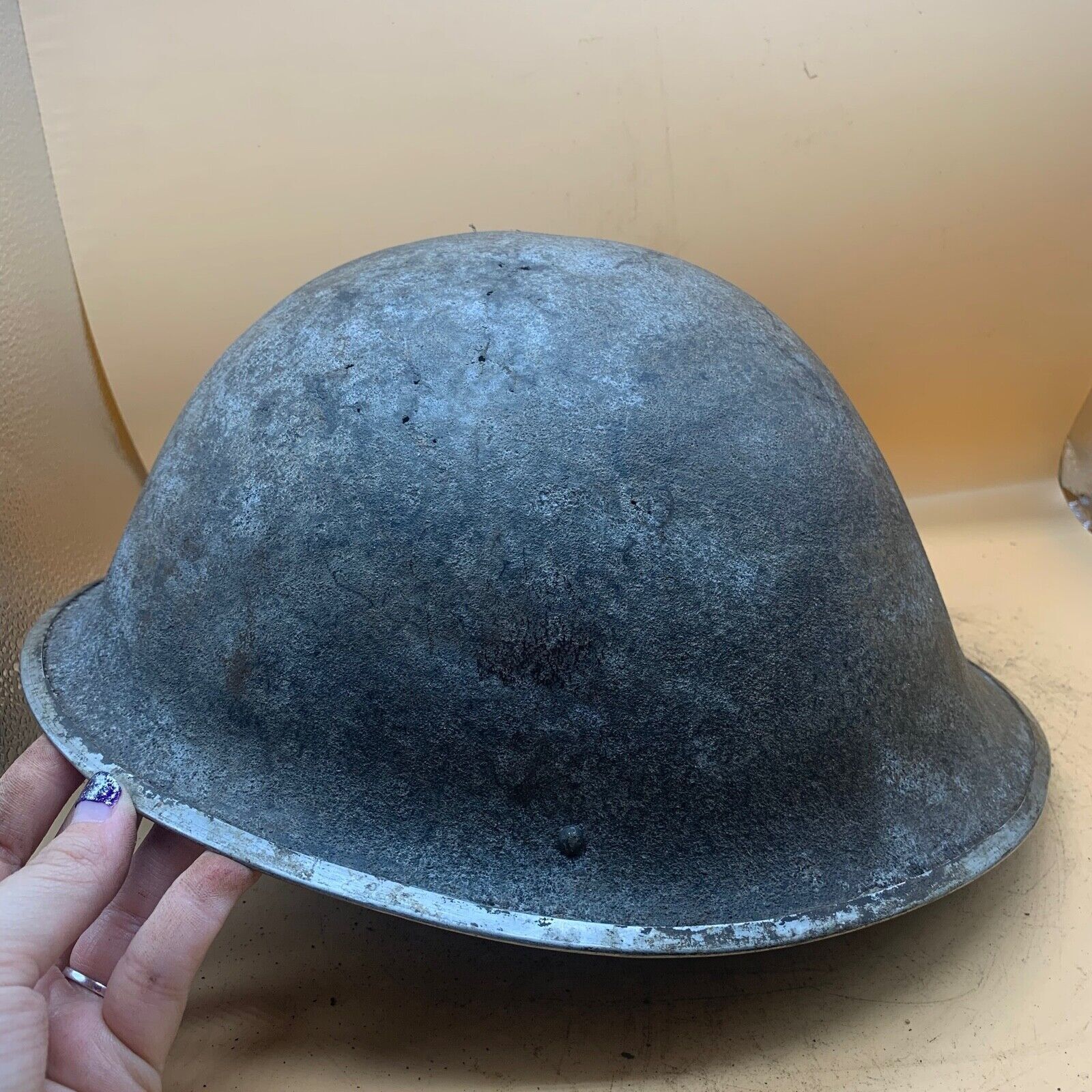 Original WW2 Onwards (1945-1952) British Army Mk4 Turtle Helmet - The Militaria Shop