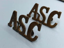 Load image into Gallery viewer, Original WW1 British Army Service Corps (A.S.C.) Shoulder Titles - The Militaria Shop