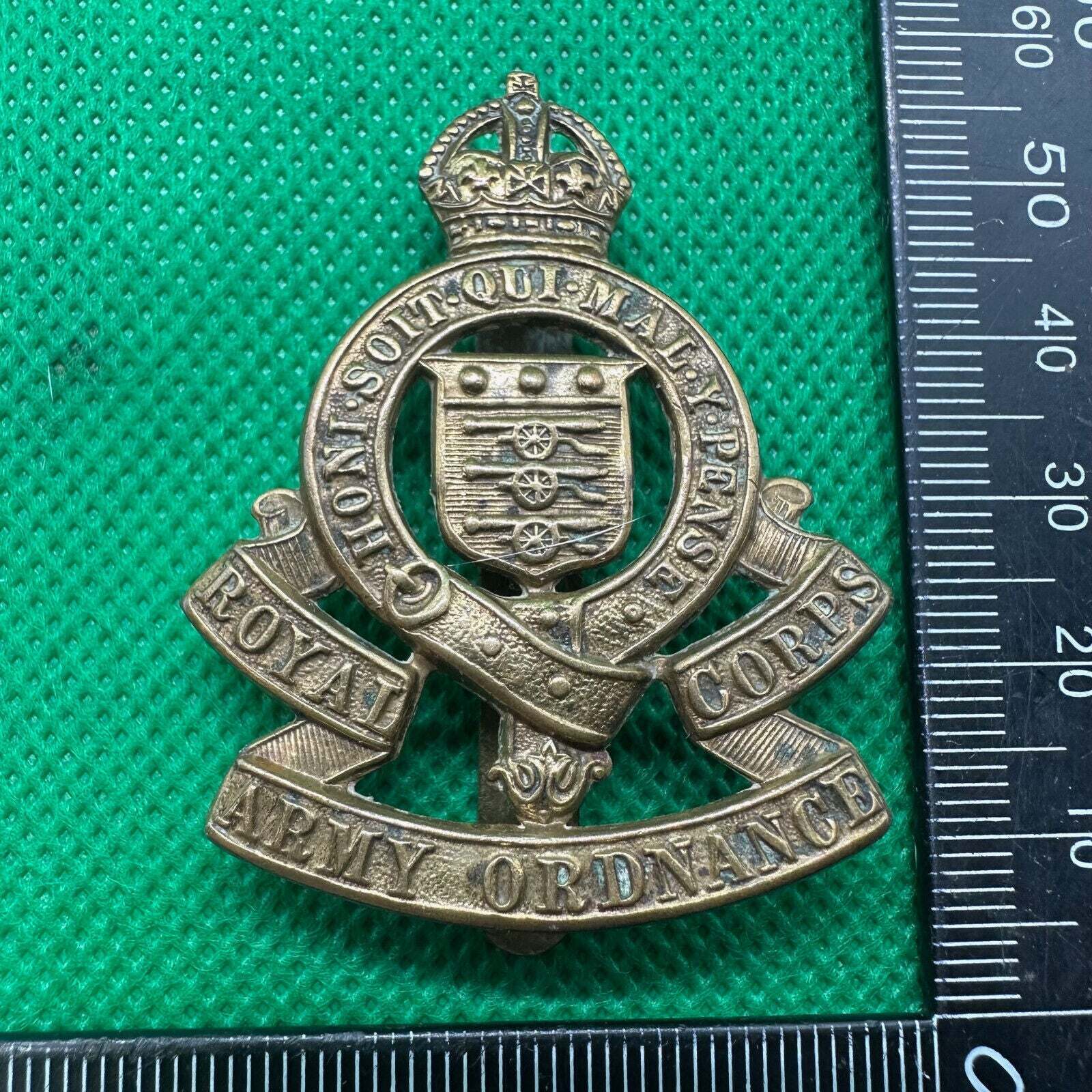 Original WW2 British Army Royal Army Ordnance Corps Cap Badge - The Militaria Shop