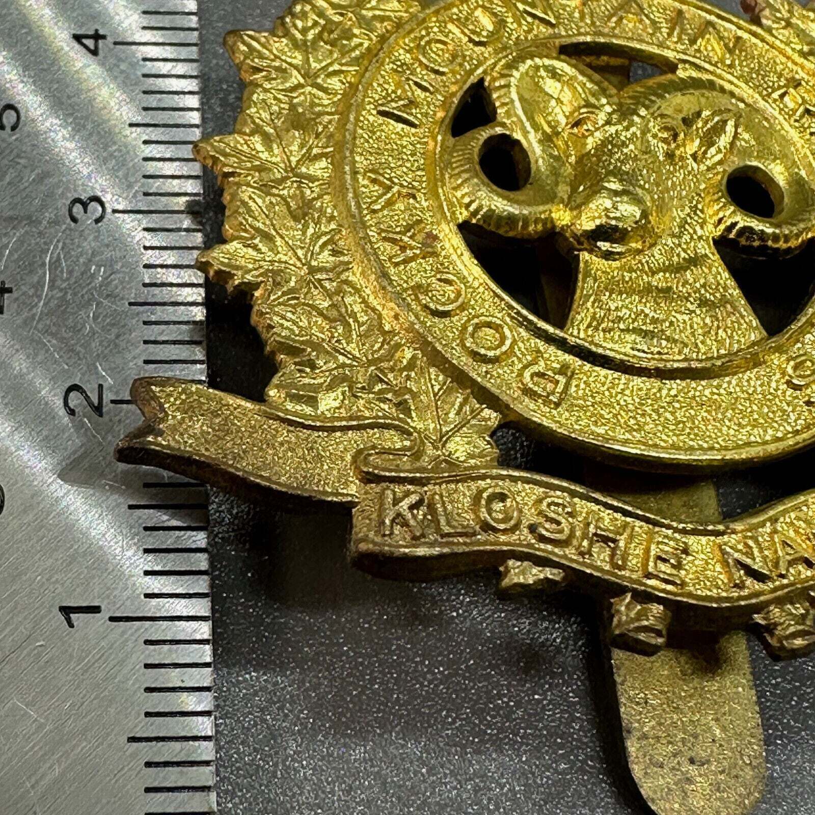 Rocky Mountain Rangers - Kloshe Nanitch - Genuine Canadian Army Cap Badge - The Militaria Shop