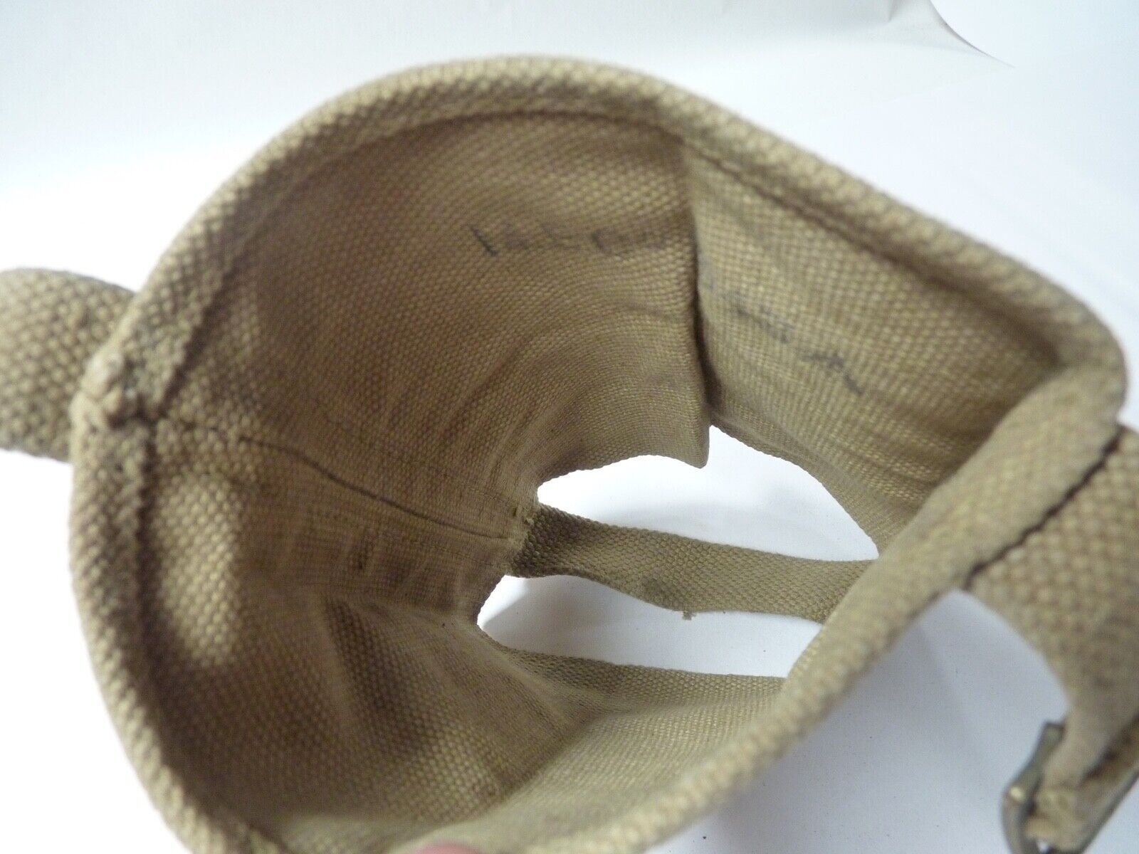 Original WW2 British Army Soldiers Water Bottle Carrier Harness - Dated 1943 - The Militaria Shop