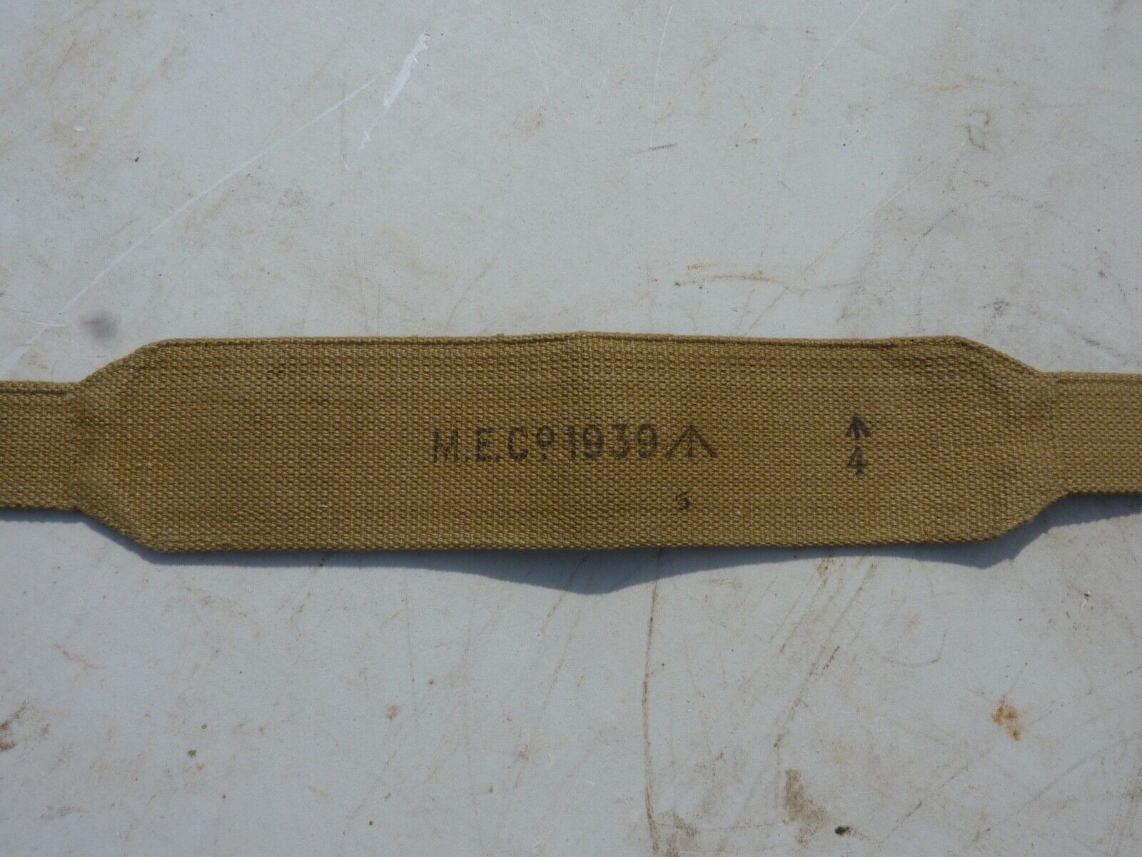 Original WW2 British Army 37 Pattern Yoke Utility Shoulder Strap - MECo 1939 - The Militaria Shop