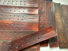 Charger l'image dans la galerie, WW2 German Army belt leather fastening strip. Brown leather reproduction. - The Militaria Shop