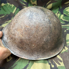Load image into Gallery viewer, Original WW2 British / Canadian Army Mk3 Turtle Helmet - The Militaria Shop