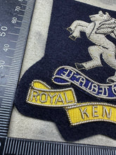 Load image into Gallery viewer, British Army Bullion Embroidered Blazer Badge - Royal West Kent Regiment - The Militaria Shop