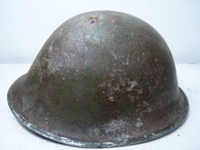 Load image into Gallery viewer, Mk3 Canadian / British Army Original WW2 Turtle Helmet High Rivet - The Militaria Shop