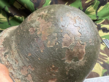 Load image into Gallery viewer, British / Canadian Army Mark 3 Turtle Helmet - Original WW2 Combat Helmet - The Militaria Shop