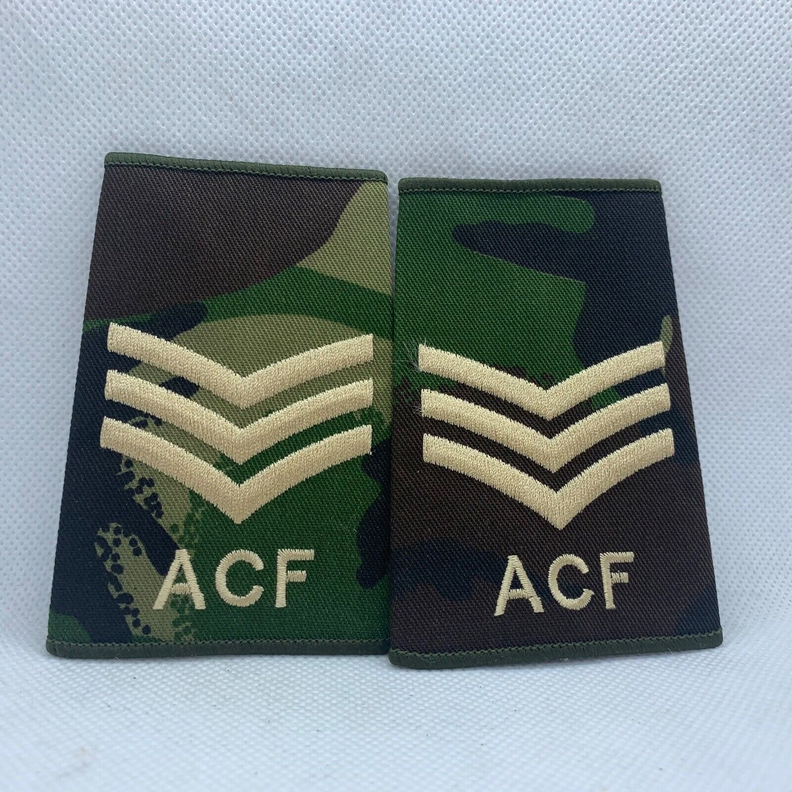 Cadet ACF DPM Rank Slides / Epaulette Pair Genuine British Army - NEW - The Militaria Shop