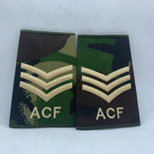 Load image into Gallery viewer, Cadet ACF DPM Rank Slides / Epaulette Pair Genuine British Army - NEW - The Militaria Shop