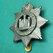 Load image into Gallery viewer, Original WW1 British Army Cap Badge -4th Volunteer Batallion Devonshire Regiment - The Militaria Shop
