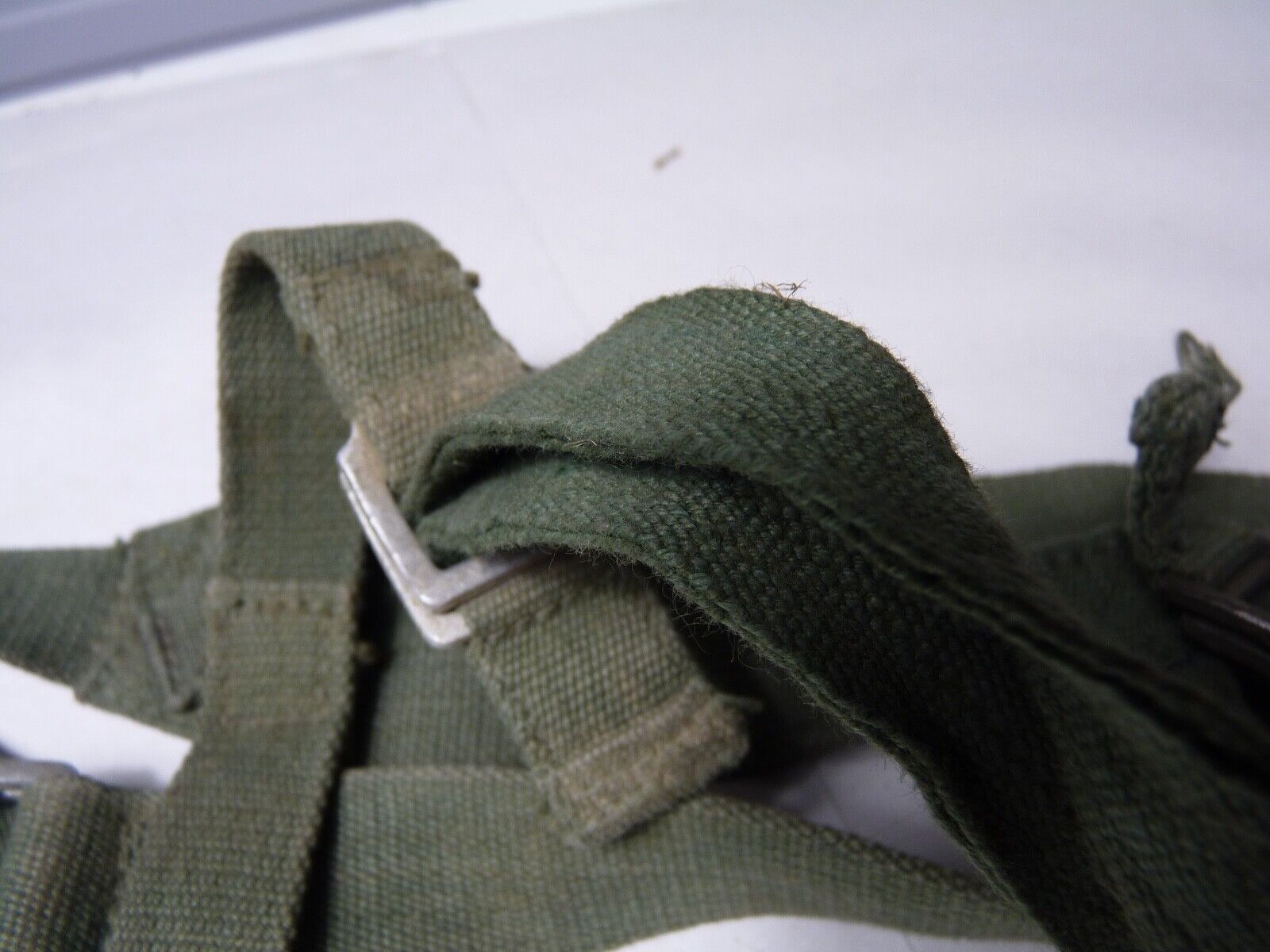 Original WW2 British Army 44 Pattern Shoulder Cross Straps Set - 1945 Dated - The Militaria Shop