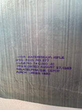 Load image into Gallery viewer, MINT UNISSUED Original WW2 US Army Rifle Waterproof Sleeve Cover 1943 Dated - The Militaria Shop