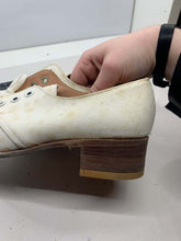 Load image into Gallery viewer, Original WW2 British Army Women's White Summer Shoes - ATS WAAF - Size 240 - The Militaria Shop