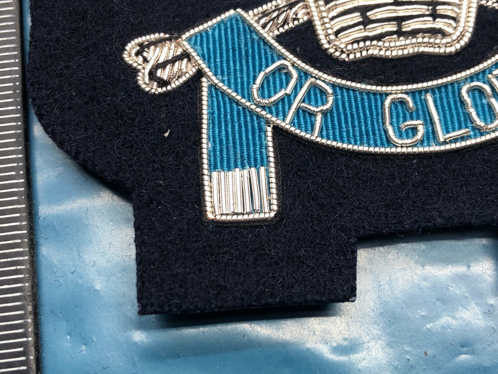 British Army Bullion Embroidered Blazer Badge - 17th 21st Lancers Death or Glory - The Militaria Shop