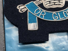 Load image into Gallery viewer, British Army Bullion Embroidered Blazer Badge - 17th 21st Lancers Death or Glory - The Militaria Shop