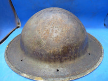 Load image into Gallery viewer, Original WW2 South African Army Mk2 Brodie Helmet - British Style Combat Helmet - The Militaria Shop