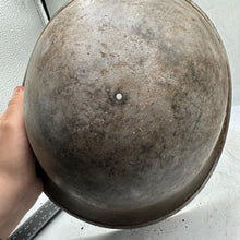 Load image into Gallery viewer, Mk3 Canadian / British Army Original WW2 Turtle Helmet High Rivet - The Militaria Shop