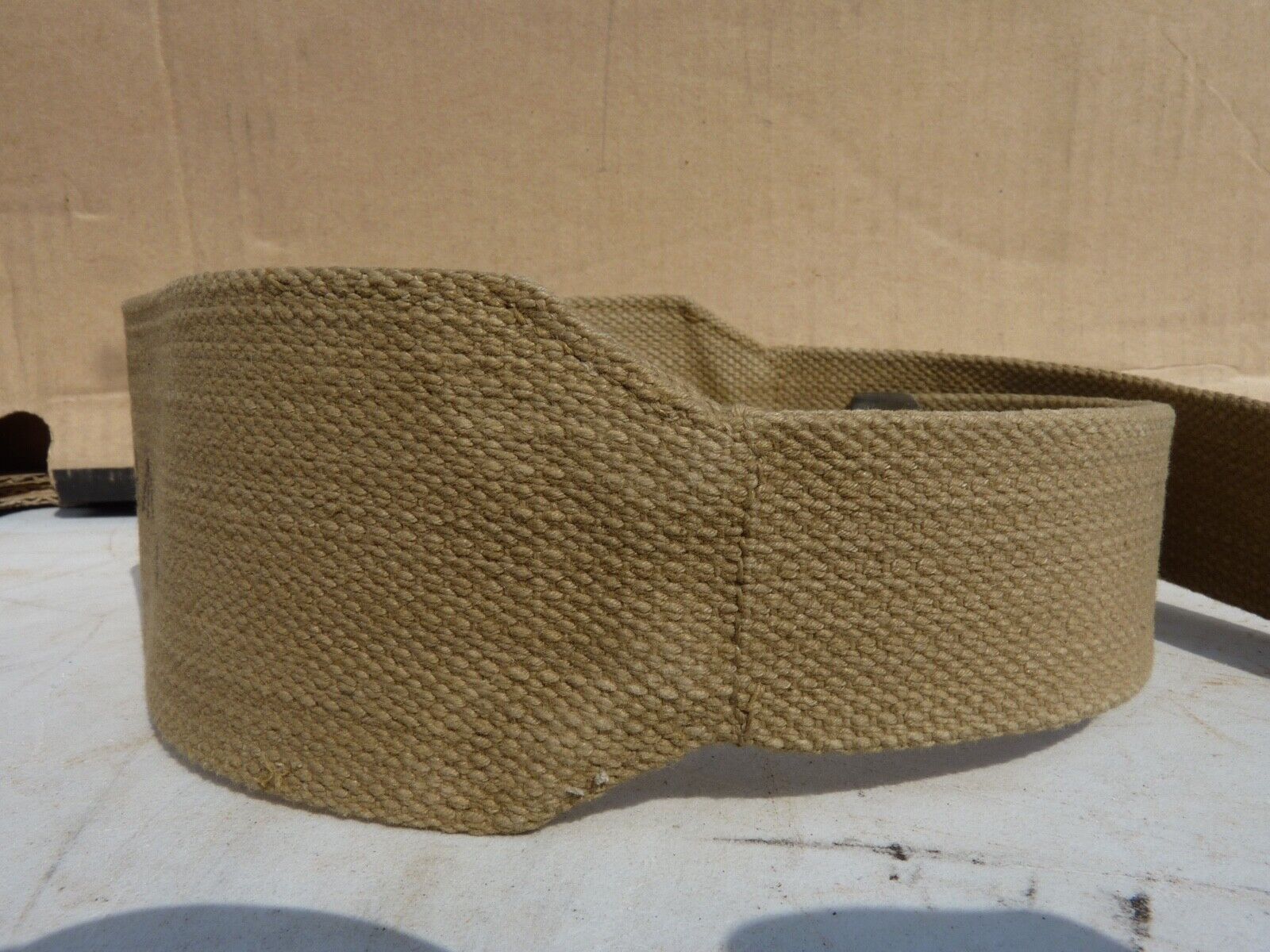 Original WW2 British Army 37 Pattern Yoke Utility Shoulder Strap - MECo 1941 - The Militaria Shop