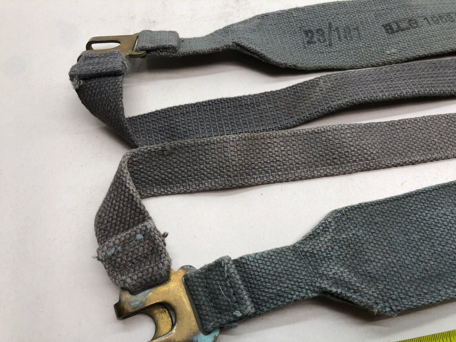 Original WW2 British Royal Air Force Blue 37 Pattern L Strap Set - The Militaria Shop