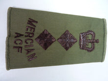Charger l'image dans la galerie, Mercian ACF OD Green Rank Slides / Epaulette Pair Genuine British Army - NEW - The Militaria Shop