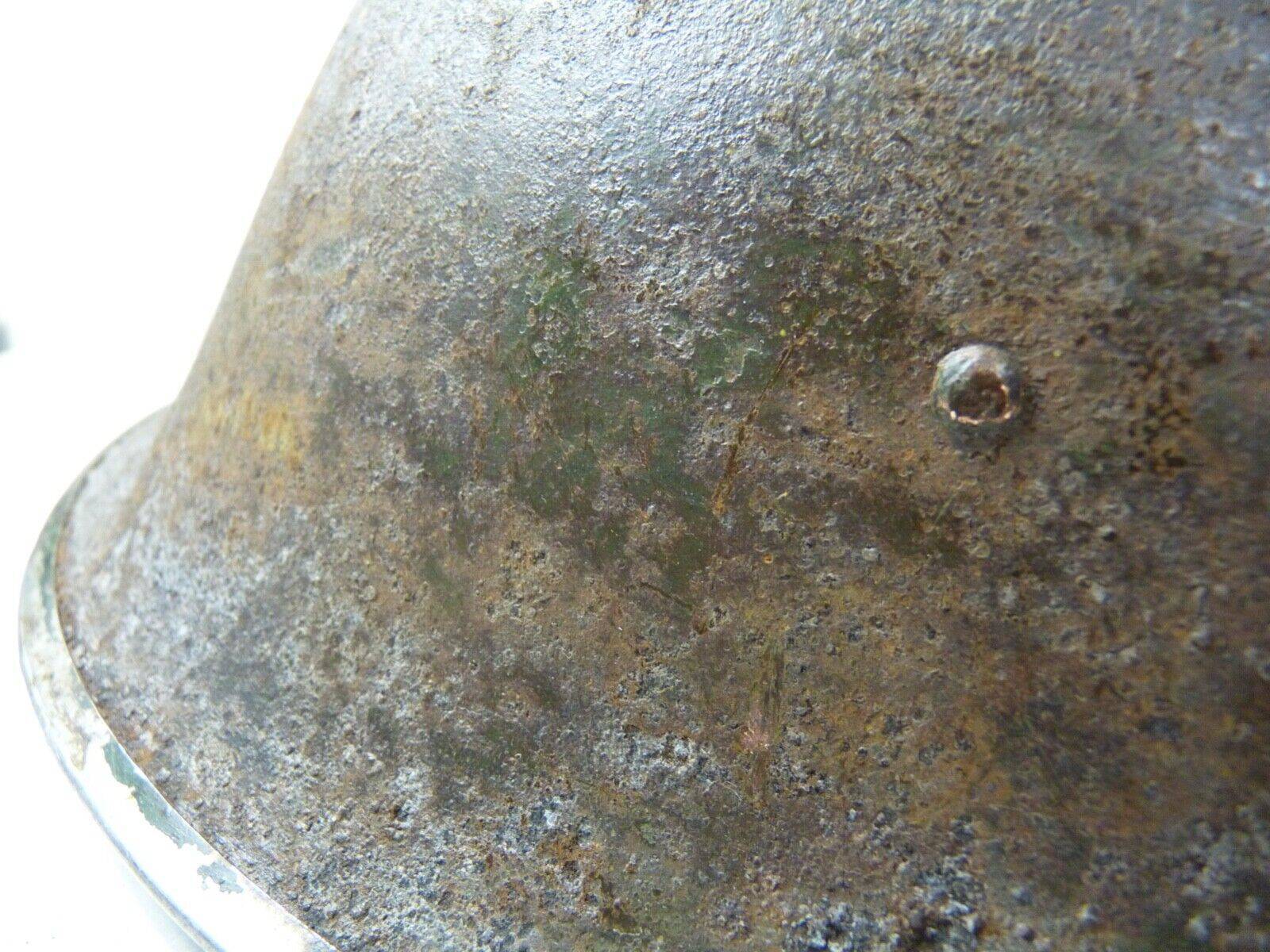 Original WW2 British / Canadian Army Mk3 High Rivet Turtle Army Combat Helmet - The Militaria Shop