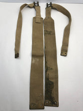 Load image into Gallery viewer, Original WW2 British Army 37 Pattern L Straps Pair - Wartime Dated - The Militaria Shop