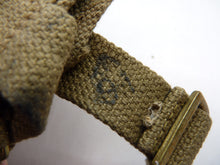 Load image into Gallery viewer, Original WW2 1943 Dated British Army 37 Pattern Water Bottle Carrier Harness - The Militaria Shop