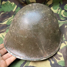 Load image into Gallery viewer, Original WW2 British / Canadian Army Mk3 Turtle Helmet & Liner - The Militaria Shop