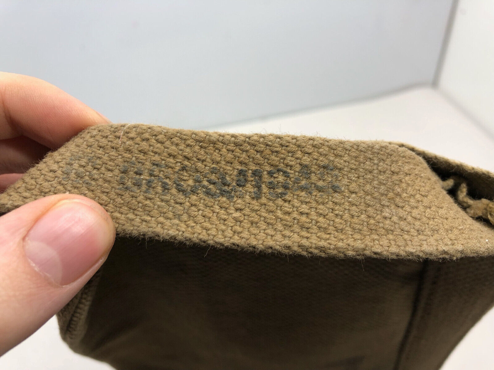 WW2 British Army 37 Pattern Webbing Water Bottle Carrier Harness - 1943 Dated - The Militaria Shop