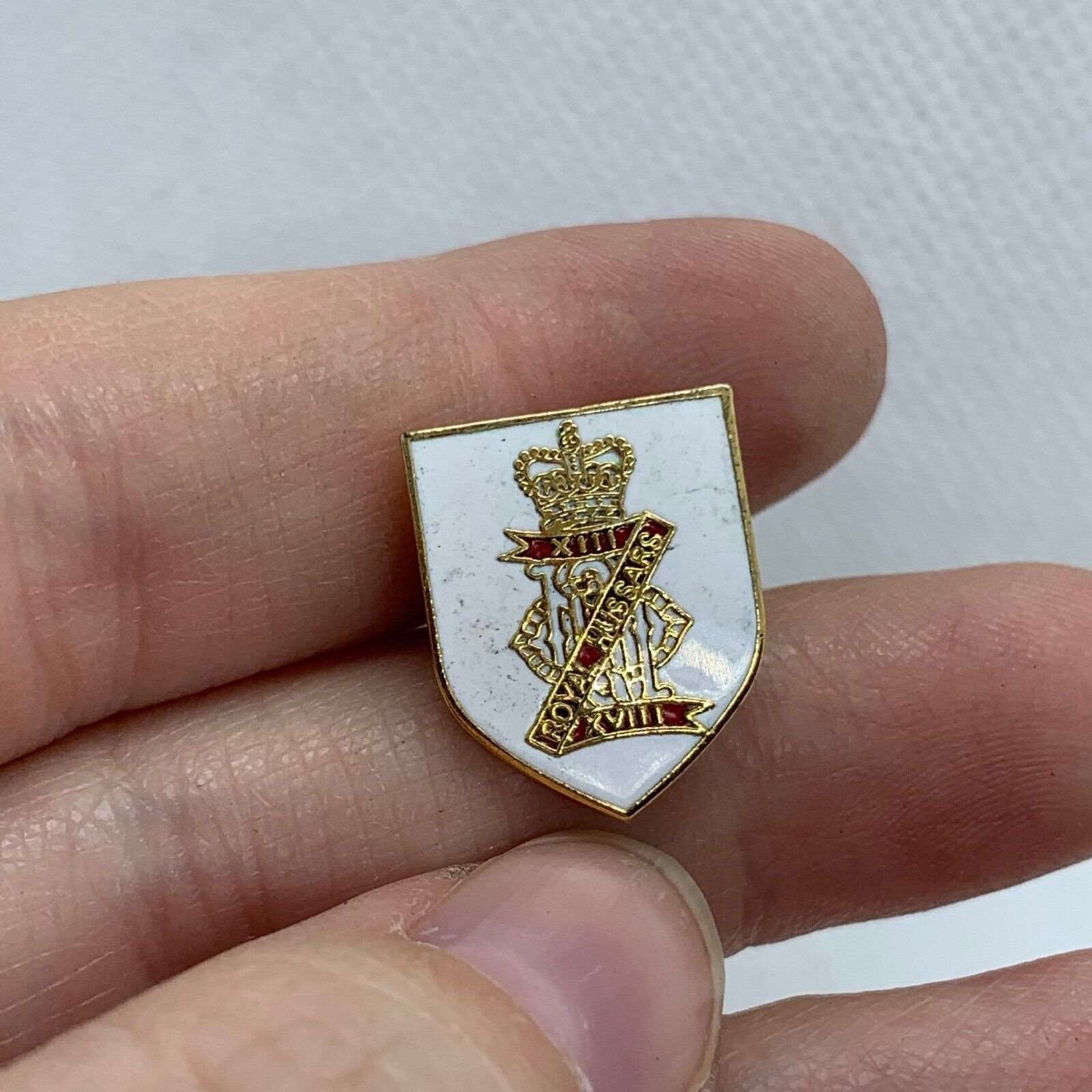 13th/18th Royal Hussars - NEW British Army Military Cap/Tie/Lapel Pin Badge #153 - The Militaria Shop